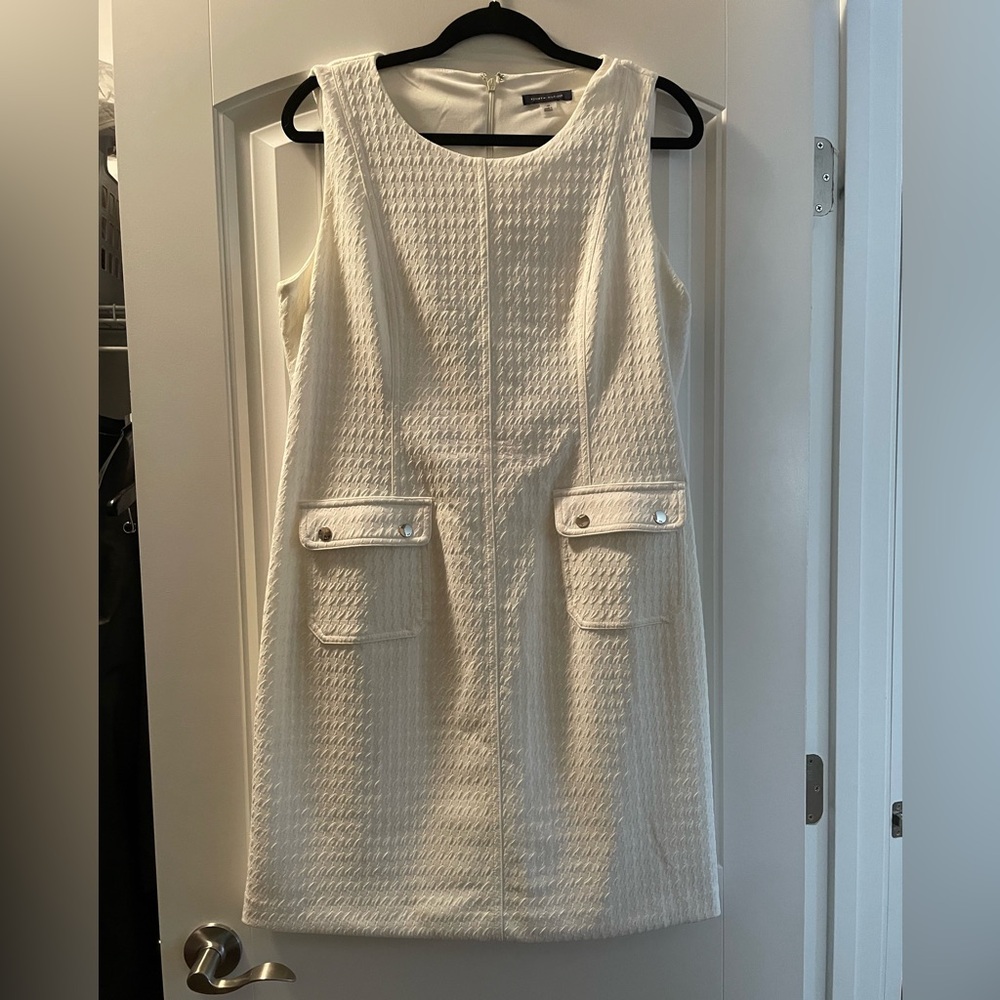 Tommy Hilfiger size 14 white sheath dress sleeveless
